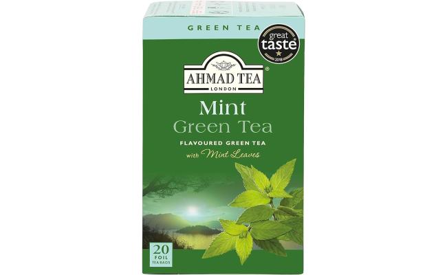 Ahmad Tea Green Tea With Mint, Pack of 25